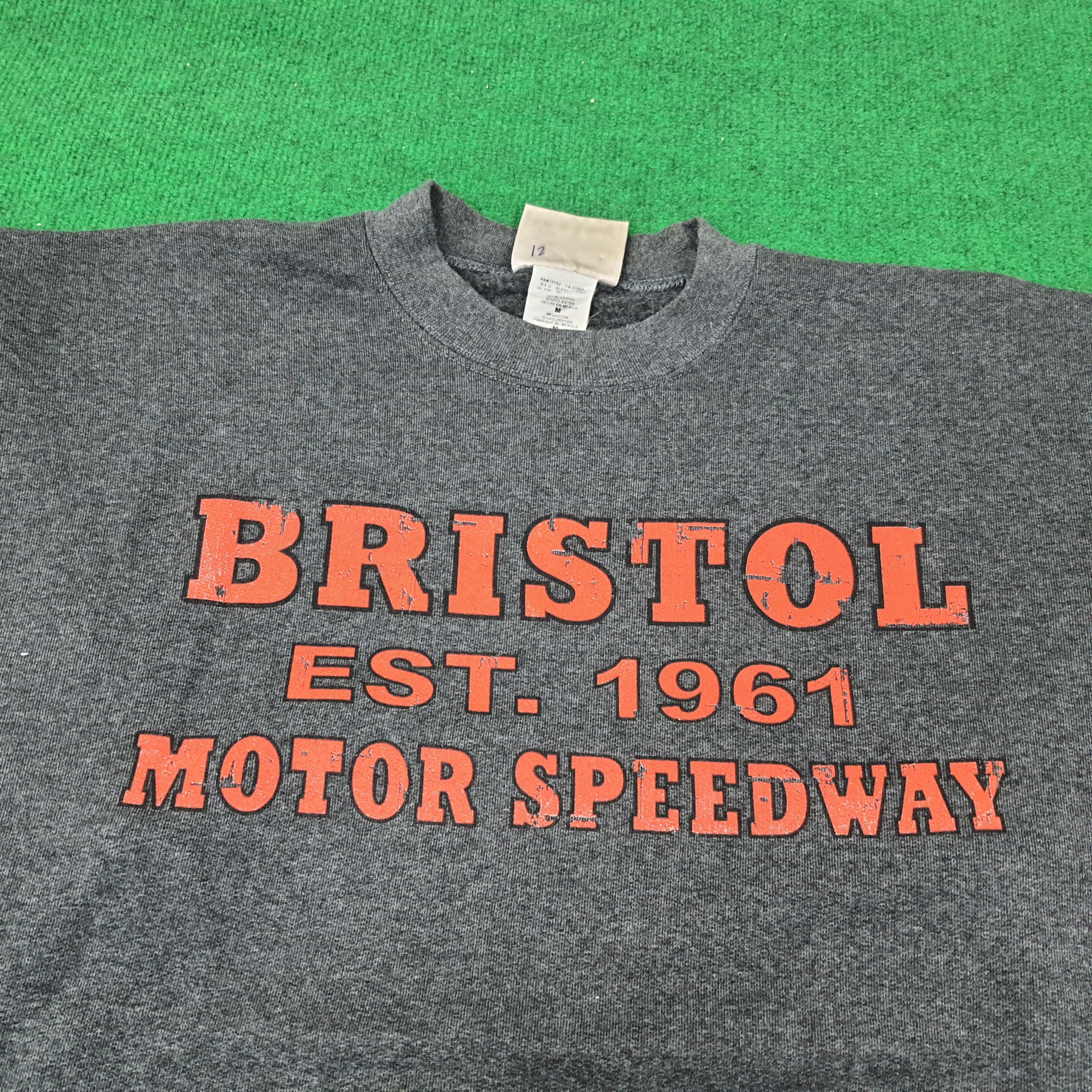 Hanes × Vintage Vintage Bristol Motor Speedway Biker Sweatshirt C230N4 Size US M / EU 48-50 / 2 - 2 Thumbnail