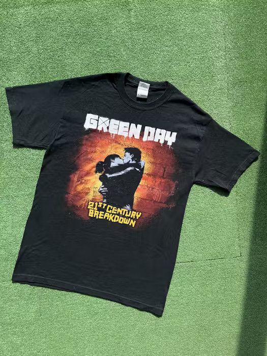 Band Tees × Vintage Vintage 00s Green Day Kiss 21st Century Breacdown Black Tee Size US M / EU 48-50 / 2 - 2 Thumbnail
