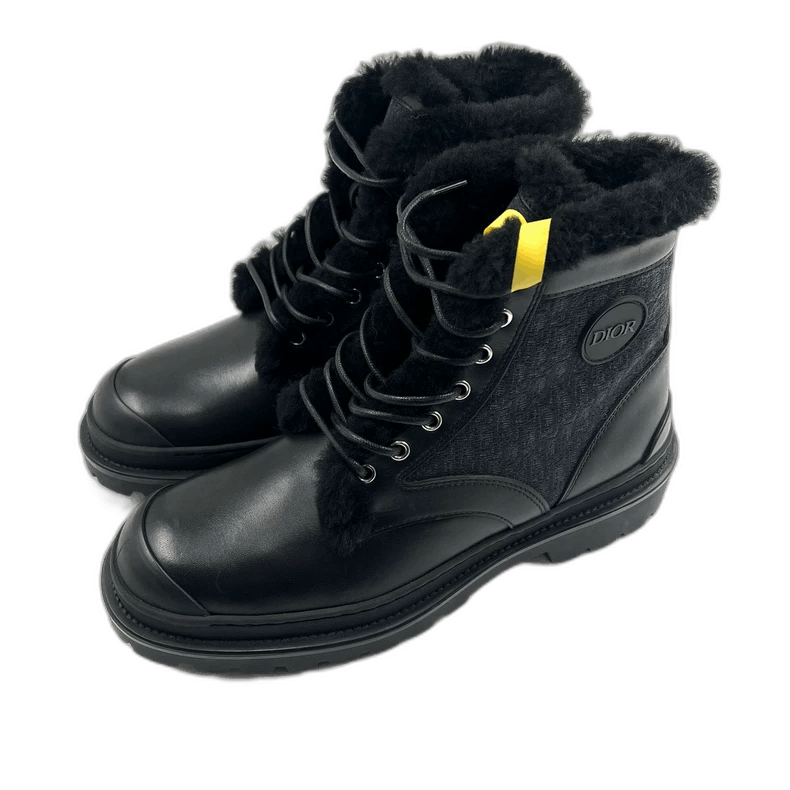 Dior Dior Black Furry Explorer Short Boots Size US 8.5 / EU 41-42 - 1 Thumbnail