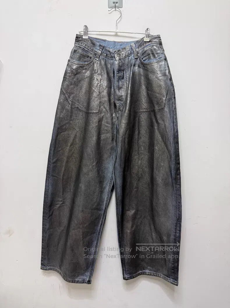 Acne Studios Acne Studios Super Baggy 3D Printed Illusion Foil Coated L Size US 28 / EU 44 - 1 Thumbnail