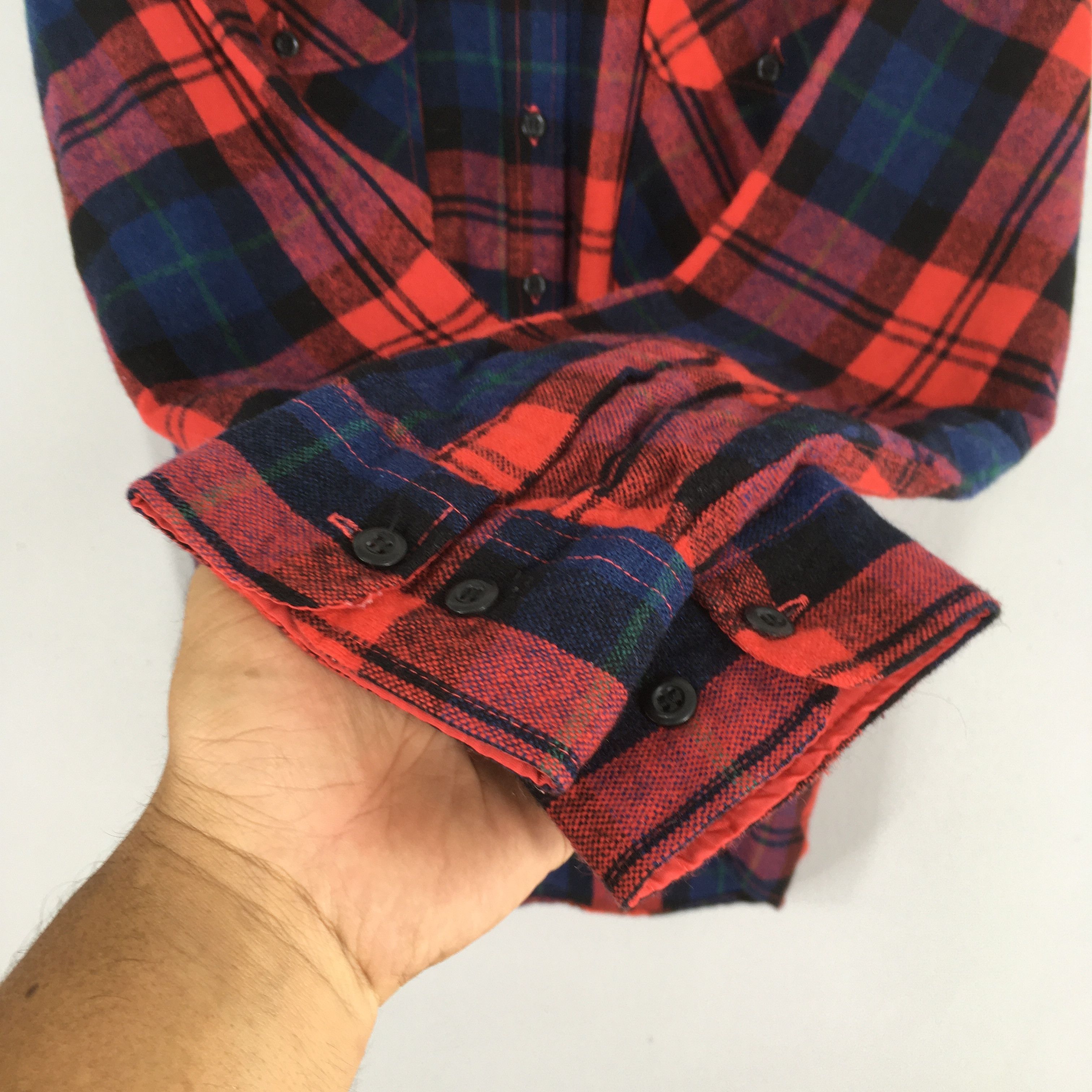 Fieldmaster Vintage 1980s Fieldmaster Plaid Checkered Flannel Large Size US L / EU 52-54 / 3 - 4 Thumbnail