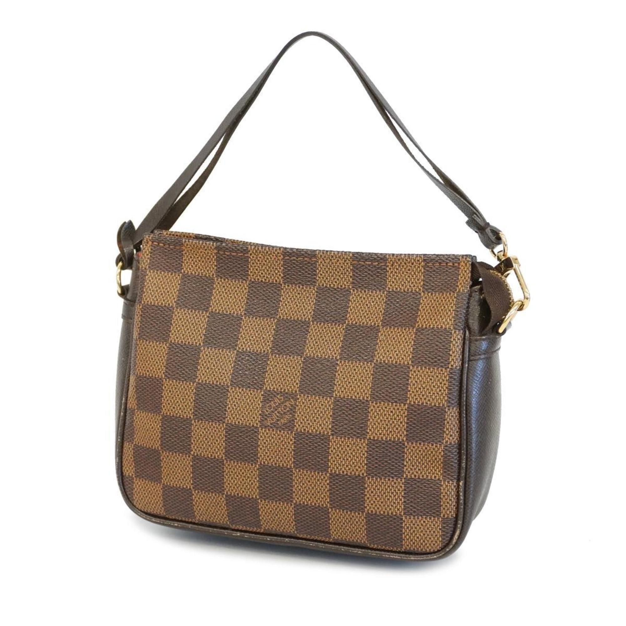 image of Louis Vuitton Pouch Damier Truth Makeup N51982 Ebene Ladies, Women's
