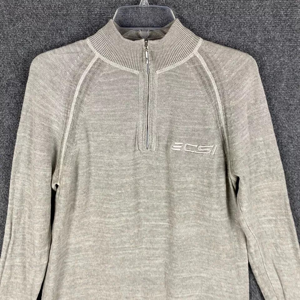 Tommy Bahama Tommy Bahama Reversible 1/4 Zip Sweater Men's Adults Gray M Size US M / EU 48-50 / 2 - 2 Thumbnail
