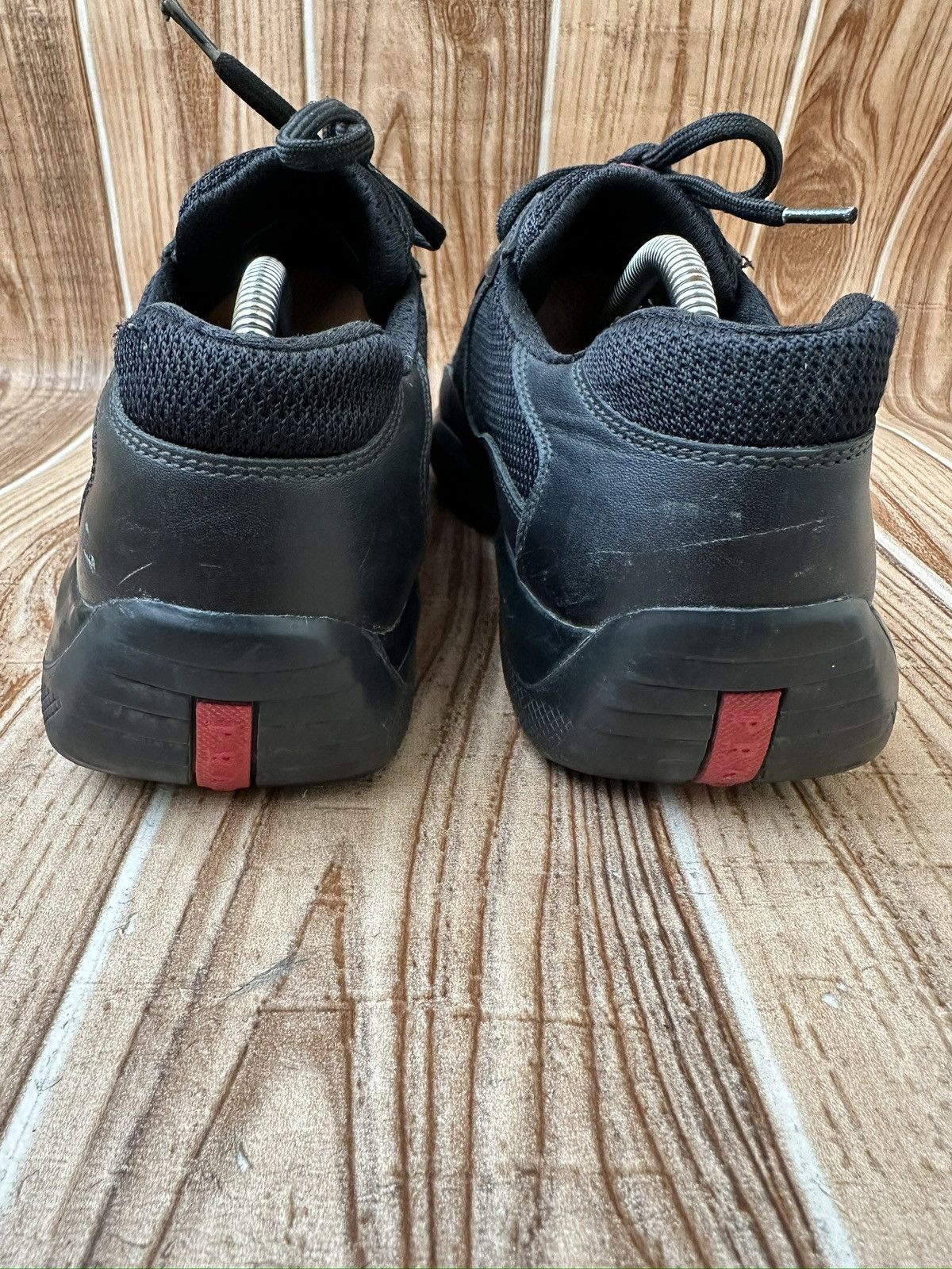Prada Prada America's Cup Red Tab Leather Sneaks PS0906 Size US 7.5 / EU 40-41 - 20 Thumbnail