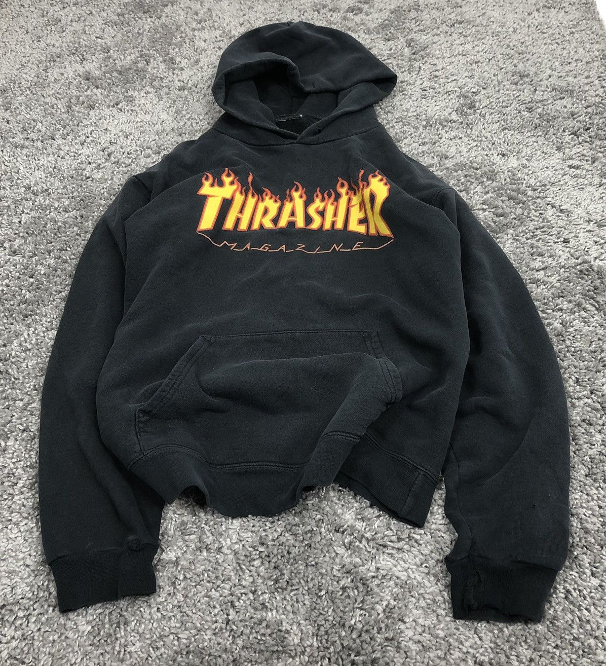 Thrasher 90s🔥Thrasher Big Logo Vintage Archive Rare Hoodie