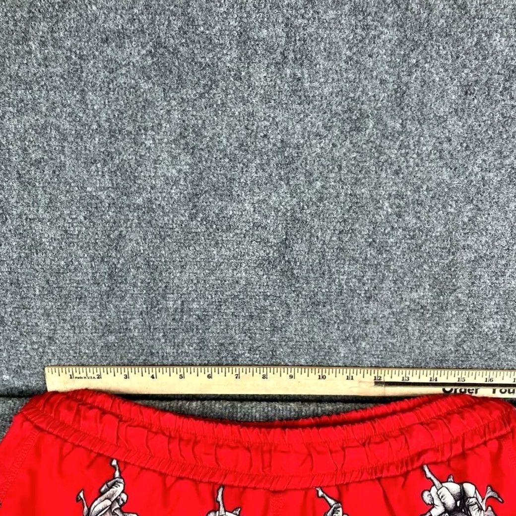Vintage VINTAGE Graphic Shorts Mens XL Red Wrestling Print Elastic Waist Athletic Casual Mens XL Red Wrestling Graphic Shorts Size US 36 / EU 52 - 5 Thumbnail