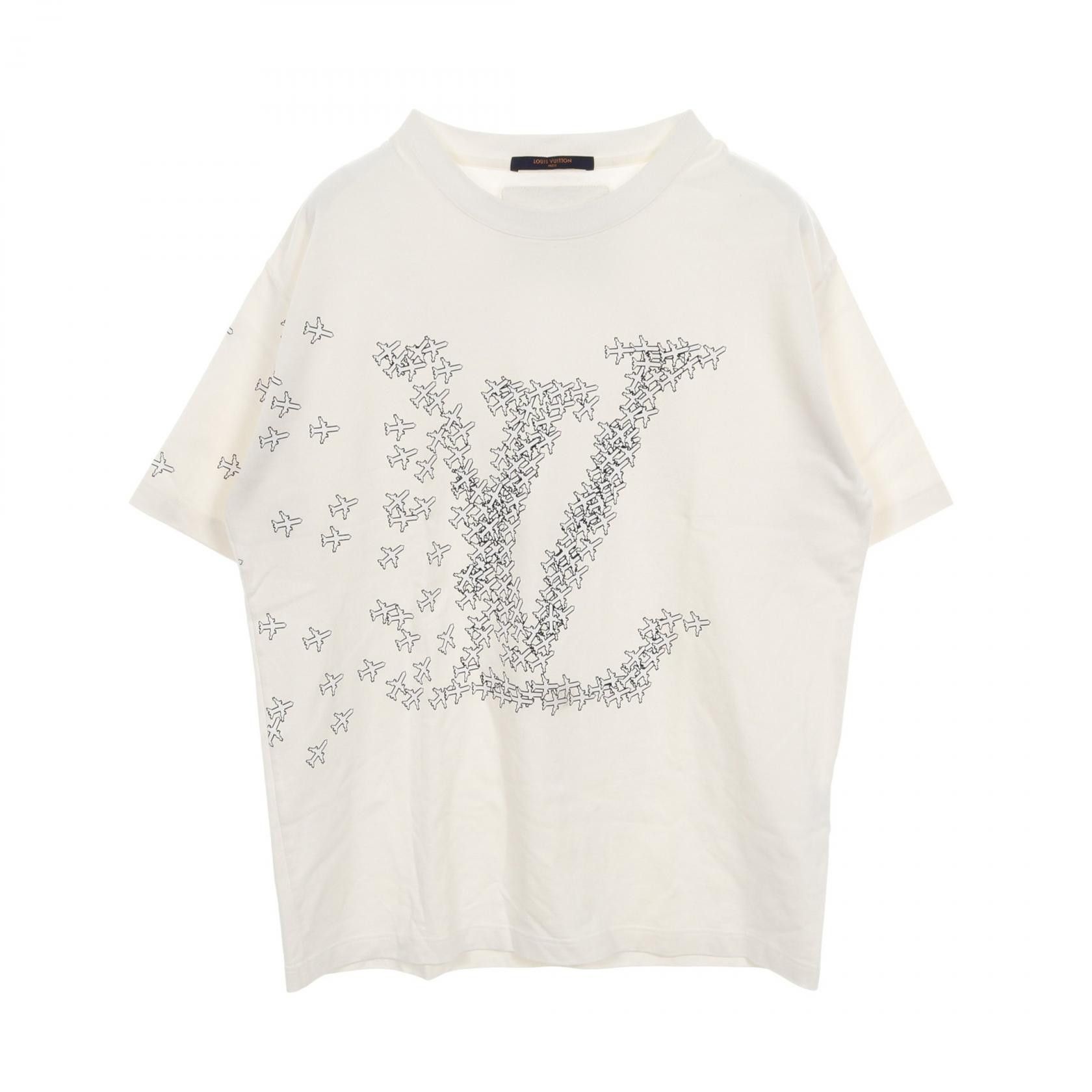 Louis Vuitton Louis Vuitton Louis Vuitton 2054 LV Plane Printed Cotton Top Textile Tops DUTY FREE for USA Size ONE SIZE - 1 Thumbnail
