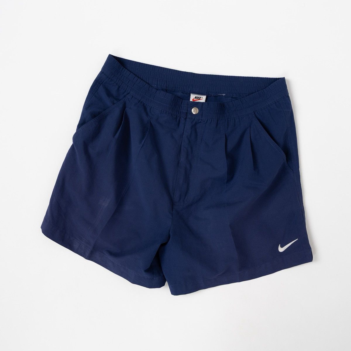 Nike Nike Mens Blue Vintage 90s Shorts Y2K Swoosh Summer Casual Size US 32 / EU 48 - 1 Thumbnail