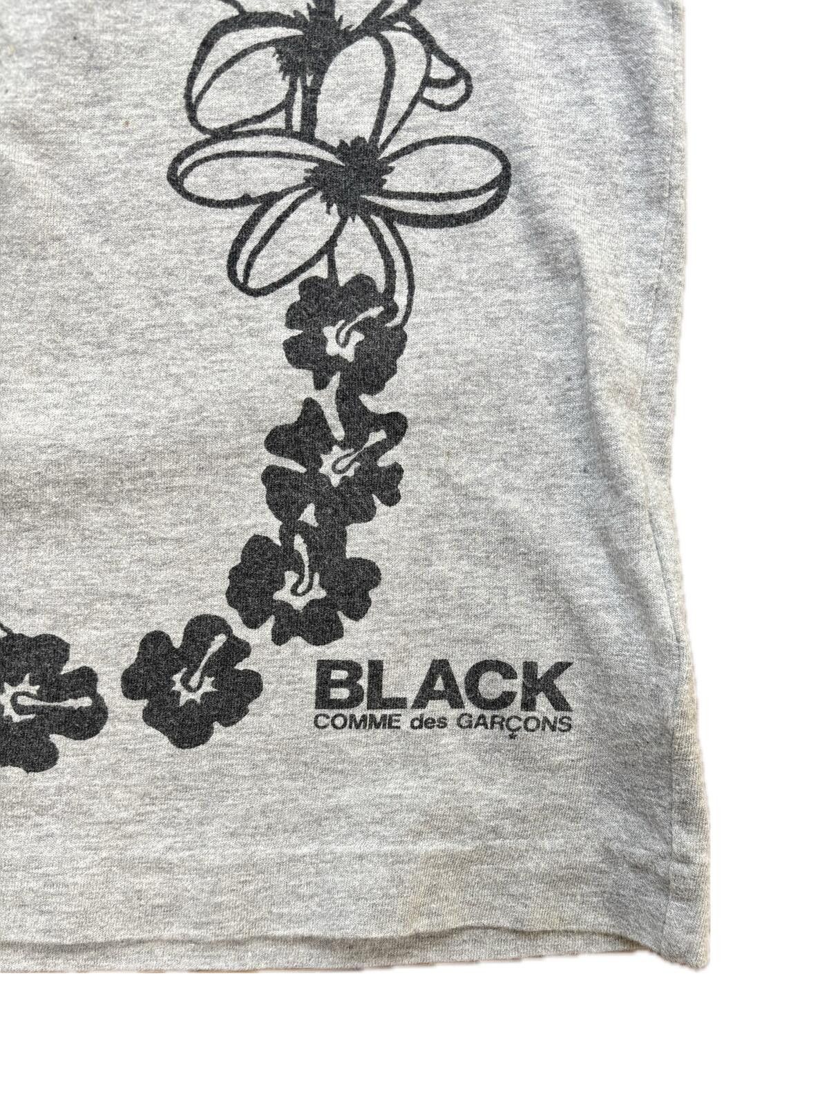 Comme des Garcons Comme des Garçons Black Floral Print T Shirt Grey XS Size US XS / EU 42 / 0 - 4 Thumbnail