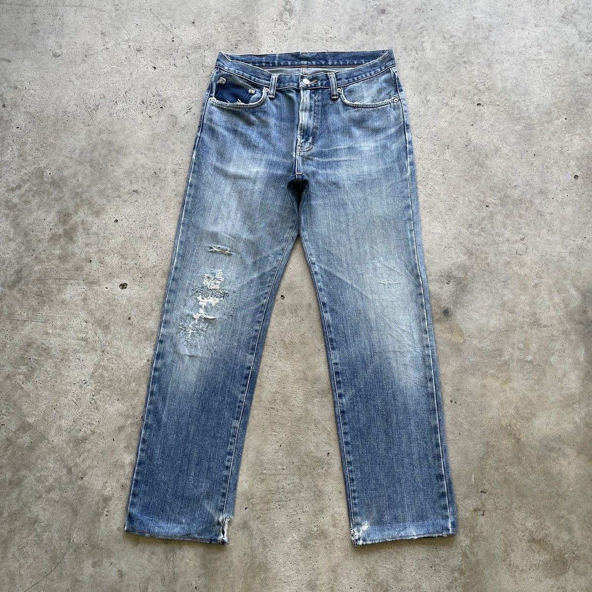 Edwin × Japanese Brand × Jean W32x30.5 Vintage Edwin Jeans Faded Pants Denim Size US 32 / EU 48 - 1 Thumbnail