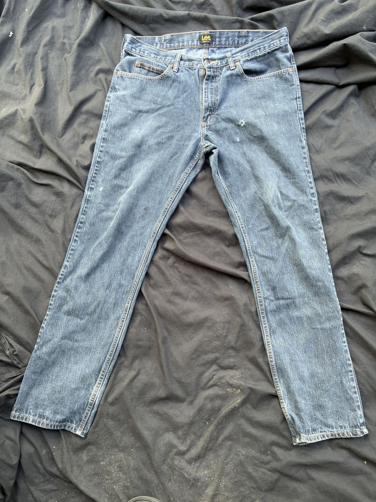 Lee Vintage Lee Jeans – Medium Wash Distressed Denim Size US 36 / EU 52 - 1 Thumbnail