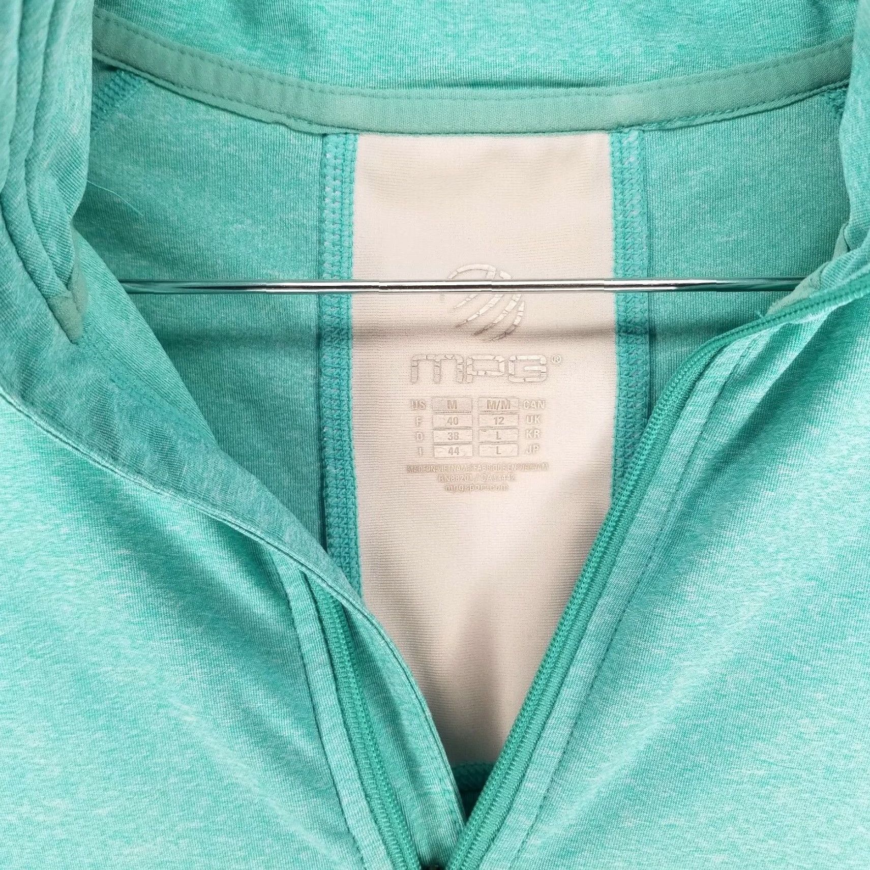 Altea MPG Shirt Long Sleeve Women’s 1/4 Zip Running Athletic Top Size M Green Teal Breathable 1/4 Zip Athletic Running Shirt Women Size M / US 6-8 / IT 42-44 - 4 Thumbnail