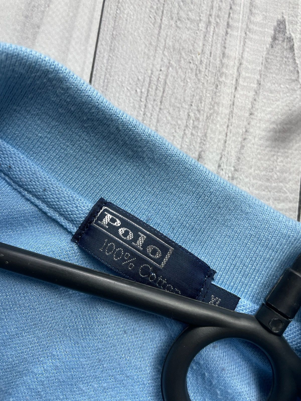 Vintage Vintage polo Ralph Lauren blue big logo size XL rare Size US XL / EU 56 / 4 - 4 Thumbnail