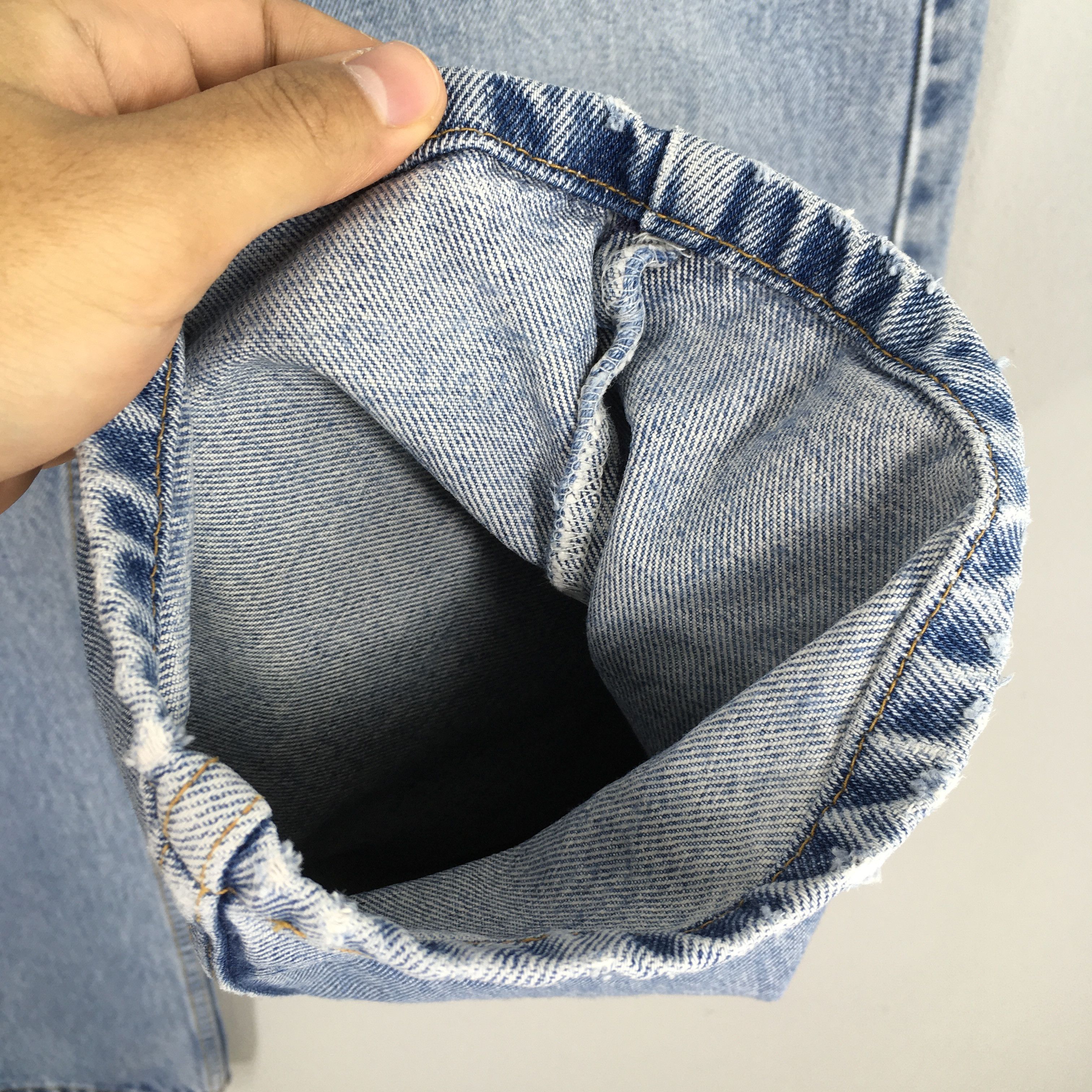 Levi's Size 31x28 Vintage 90s Levi's 505 Faded Blue Jeans S749 Size US 31 - 5 Thumbnail