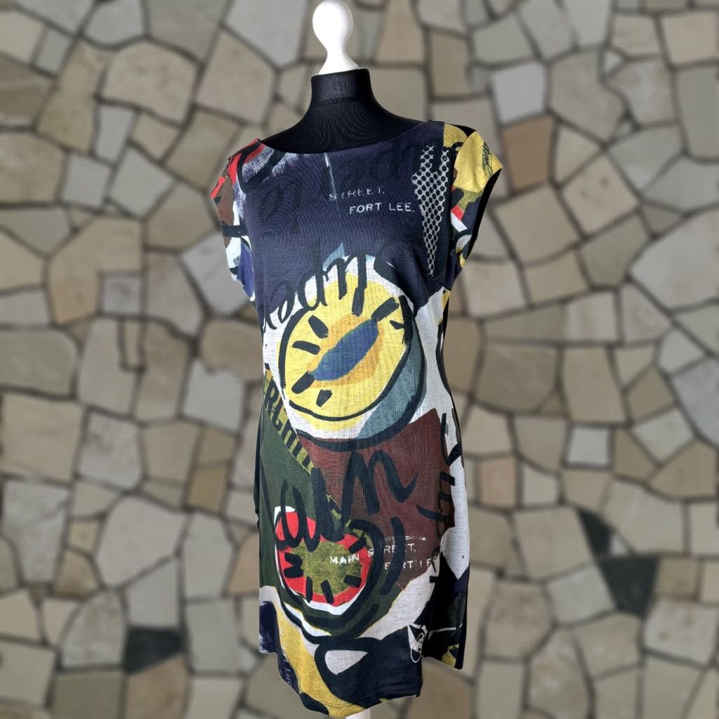 Desigual Desigual Dress Multicoloured Knee Length A-Line XL Womens 57V20M1 Size XL / US 12-14 / IT 48-50 - 1 Thumbnail
