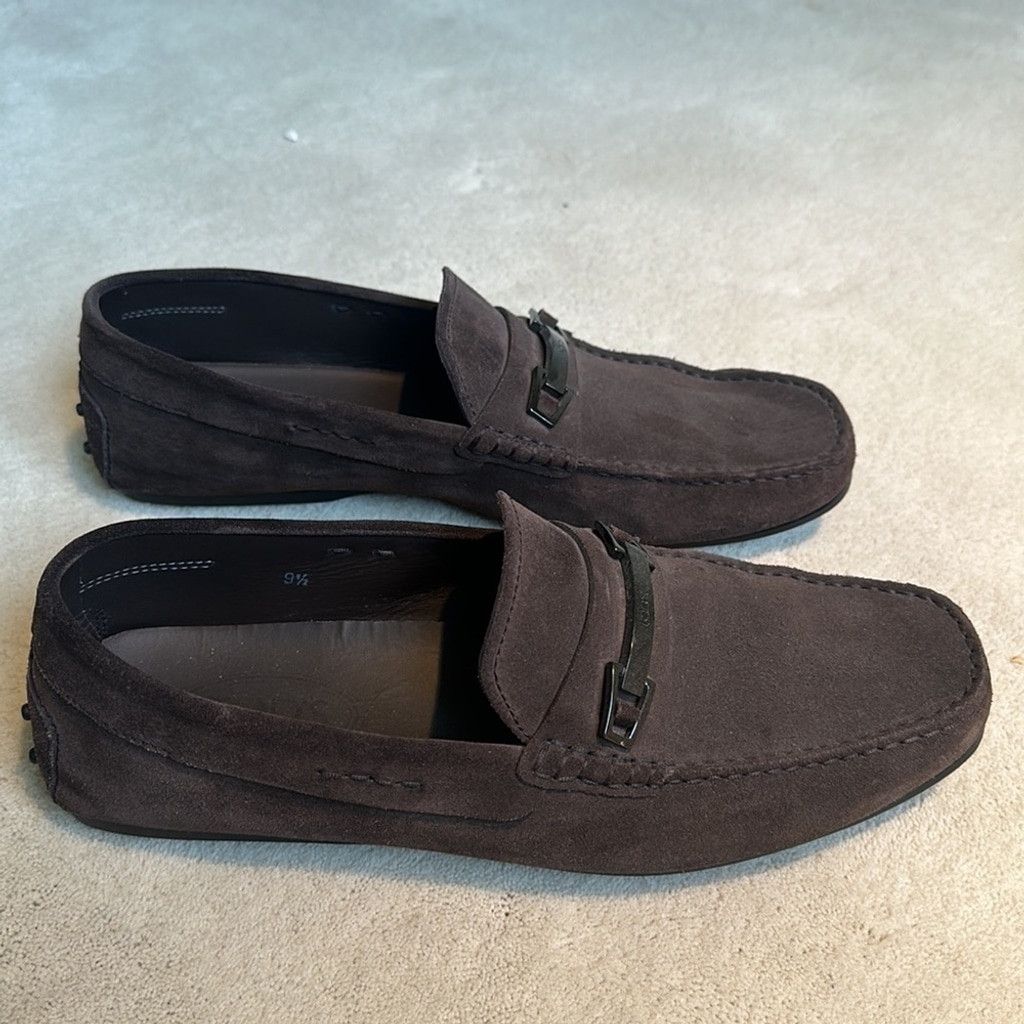 Tod's Tods Men's Dark Brown Suede Gommino Driving Loafers Shoes Size US 9.5 / EU 42-43 - 4 Thumbnail