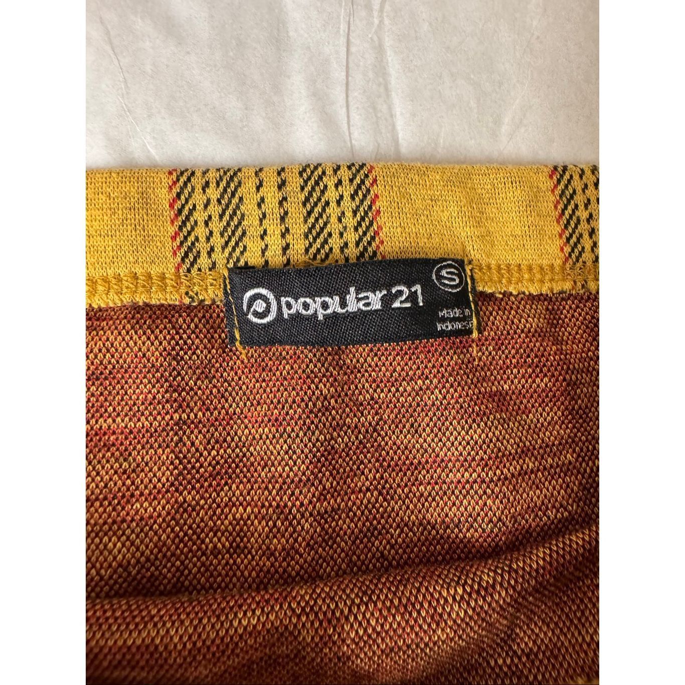 Other Popular 21 Plaid Mini Skirt Size S Mustard Yellow Stretch Bo Size 26" / US 2 / IT 38 - 5 Thumbnail