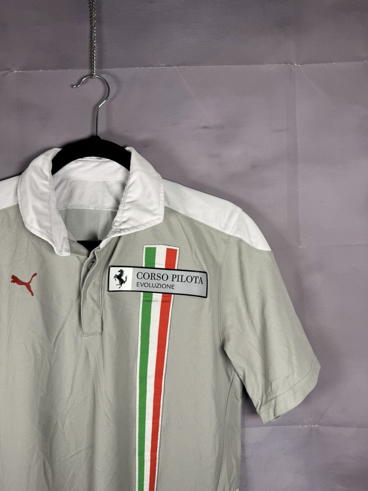 Ferrari × Puma × Vintage Vintage Puma Ferrari Corso Pilota Evoluzione Polo Shirt M sz Size US M / EU 48-50 / 2 - 2 Thumbnail