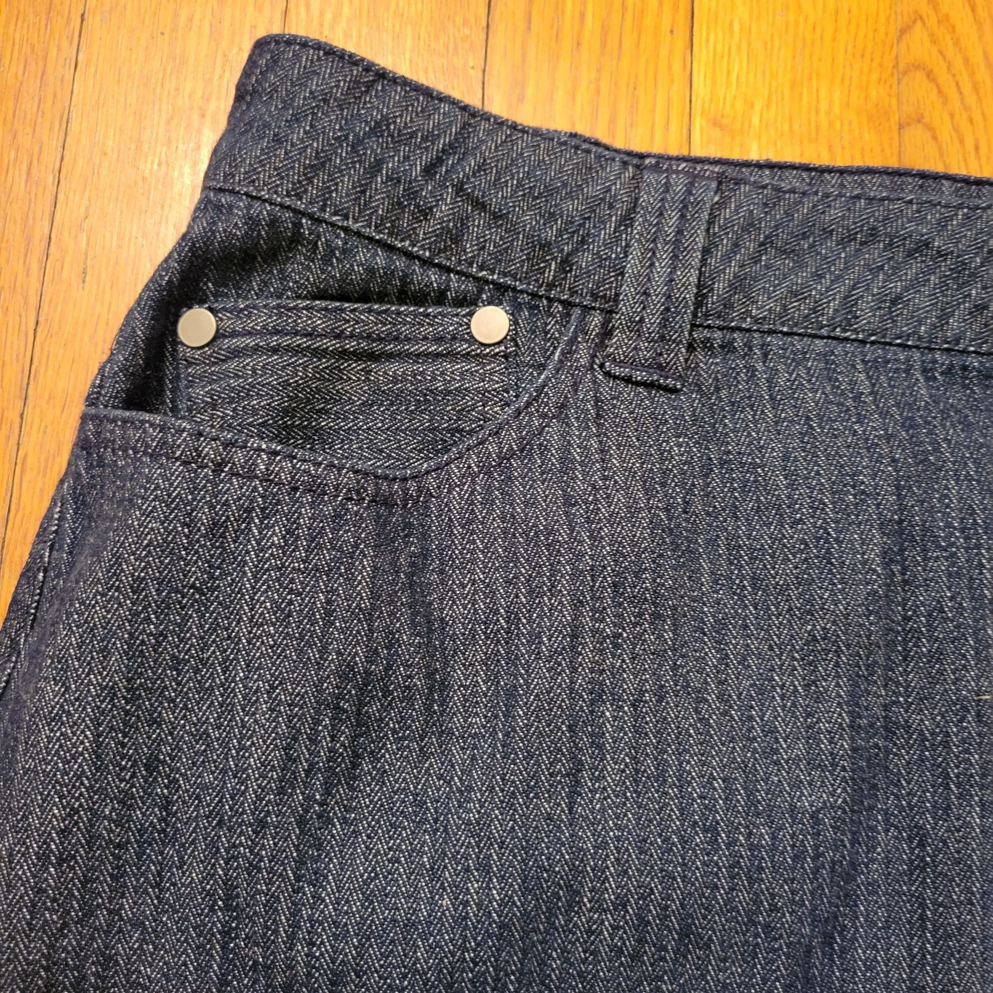 Vintage Wak Jeans 24W Denim Skirt High Waisted Stretch Y2K 90s Retro Size 42" / US 20 - 6 Thumbnail