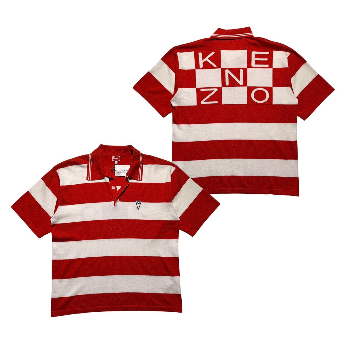Kenzo $465 knit logo polo shirt Size US XL / EU 56 / 4 - 1 Thumbnail