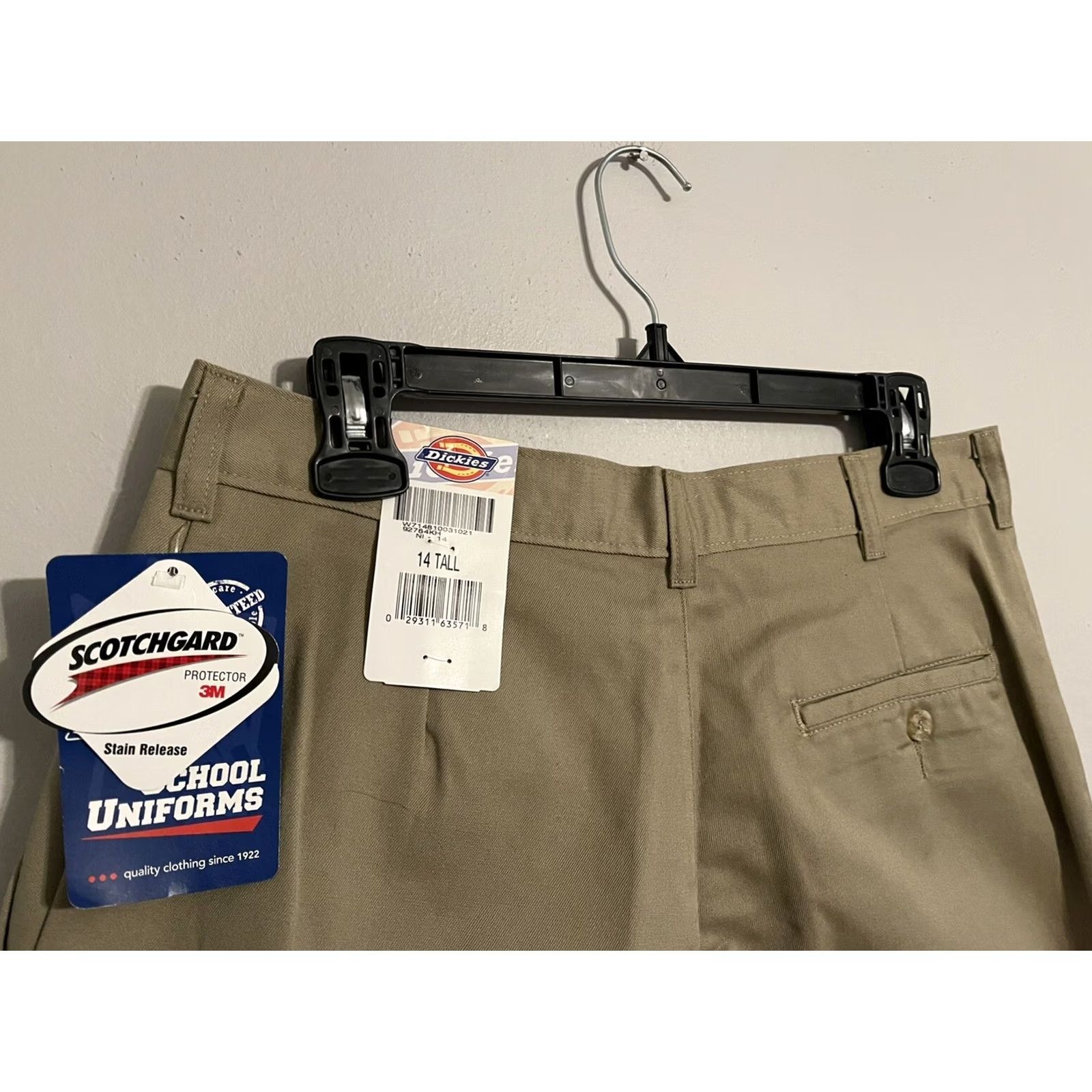 Dickies Dickies Scotchgard Khaki Work Pants Womens 14 Tall Beige Pleated Size 36" / US 14 / IT 50 - 2 Thumbnail