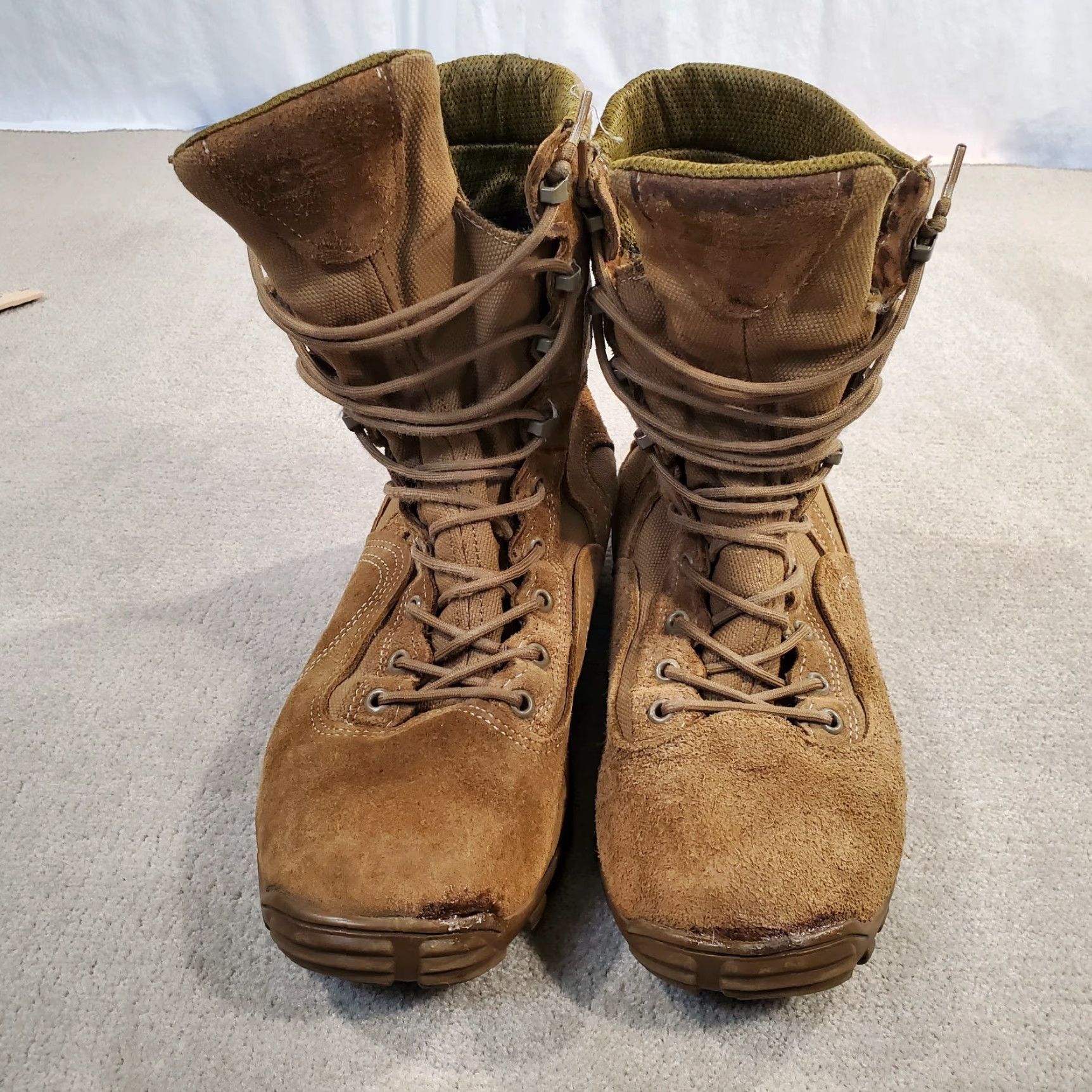 Vintage Belleville Boots Mens 12 R Brown Gore-Tex Insulated Leather Workwear Lace-up Military & Air Force Boots Mens Shoes Size US 12 / EU 45 - 2 Thumbnail