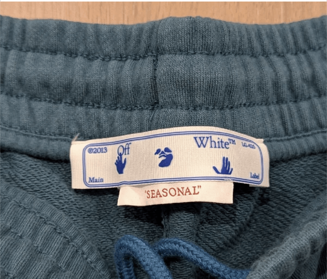 Off-White OFF-WHITE Logo Skate Sweat Shorts Blue Small Size US 30 / EU 46 - 5 Thumbnail