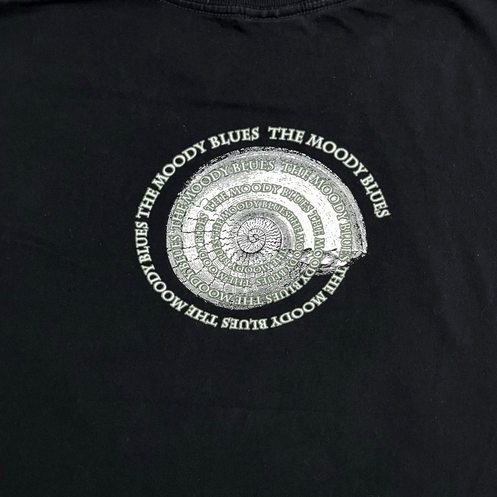 Vintage Giant The Moody Blues Strange Times Shirt Mens L Graphic Rock Band Tour 90s VTG Black Cotton Short Sleeve Crew Neck Logo 90s Mens Size US L / EU 52-54 / 3 - 6 Thumbnail