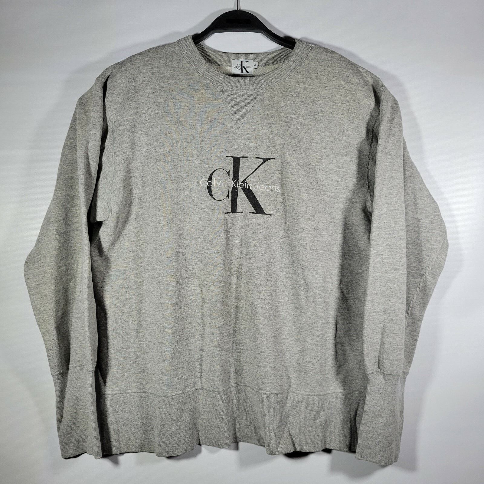 Calvin Klein VINTAGE CK CALVIN KLEIN EMBOIDERED GRAY PULLOVER SWEATSHIRT Size US M / EU 48-50 / 2 - 1 Thumbnail
