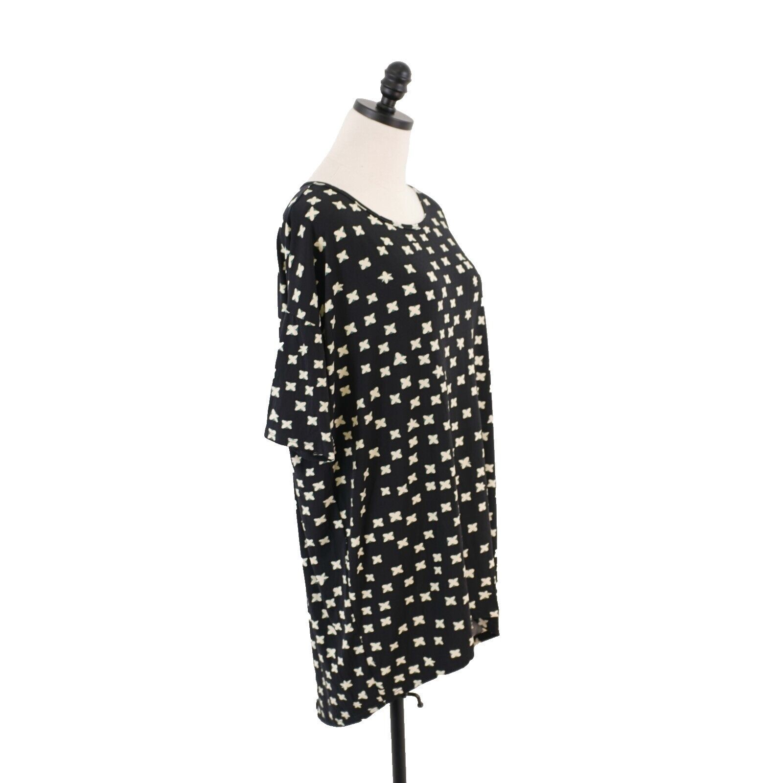 Designer NEW LuLaRoe Irma Small Black Green Long Tail Boat Neck Short Size S / US 4 / IT 40 - 7 Thumbnail