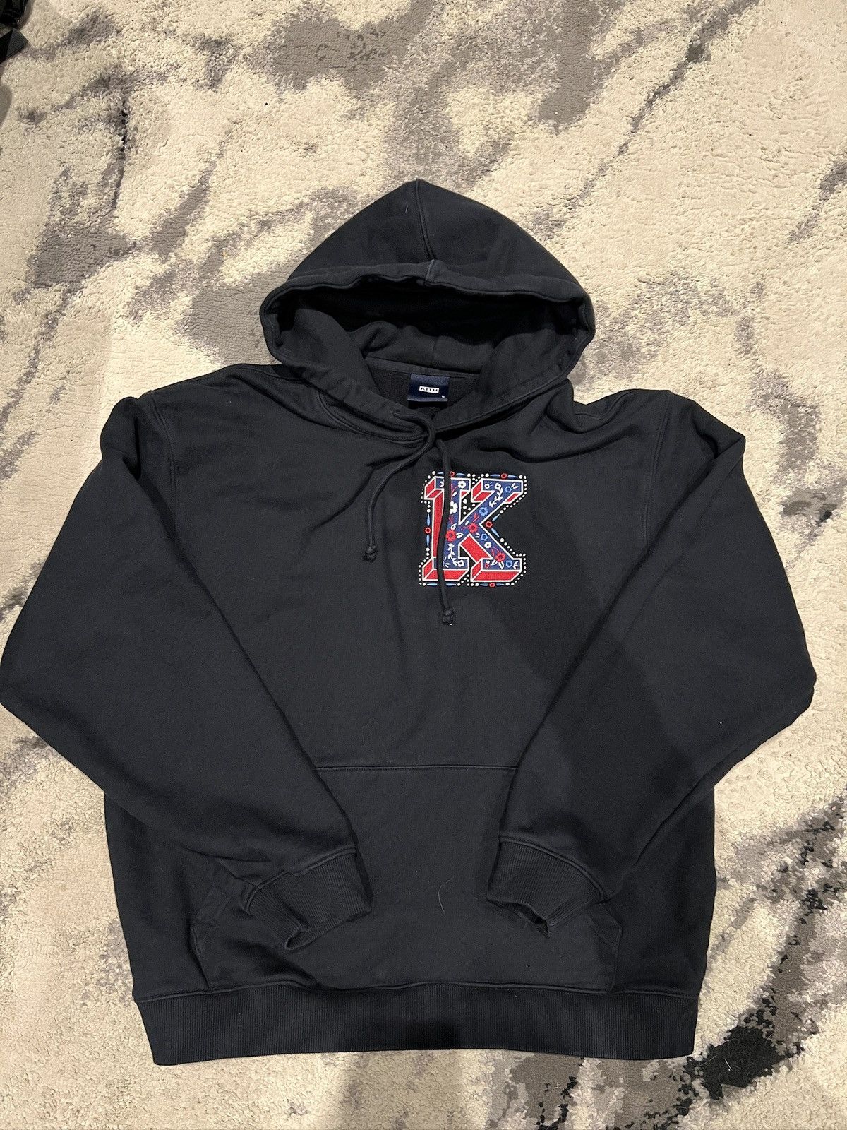 Kith KITH Needlepoint Initial Hoodie Size US L / EU 52-54 / 3 - 1 Thumbnail