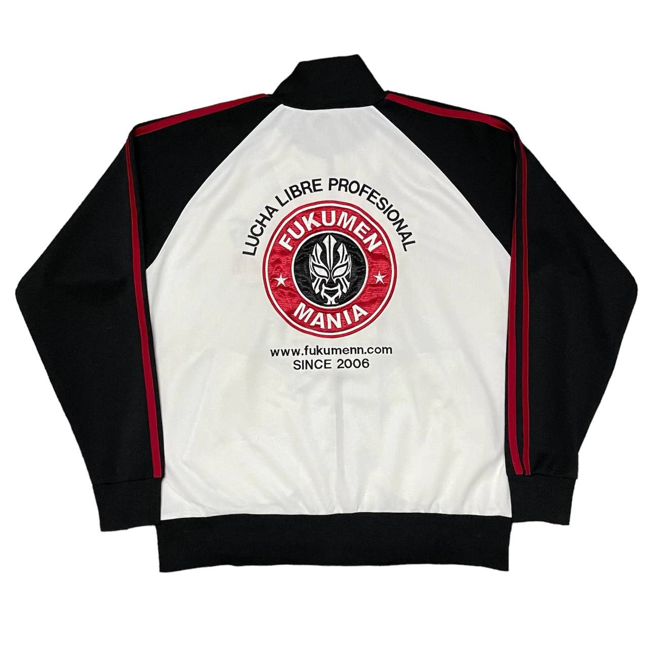 Japanese Brand Vintage Fukumen Mania Sweater Track Jacket Size US XL / EU 56 / 4 - 1 Thumbnail