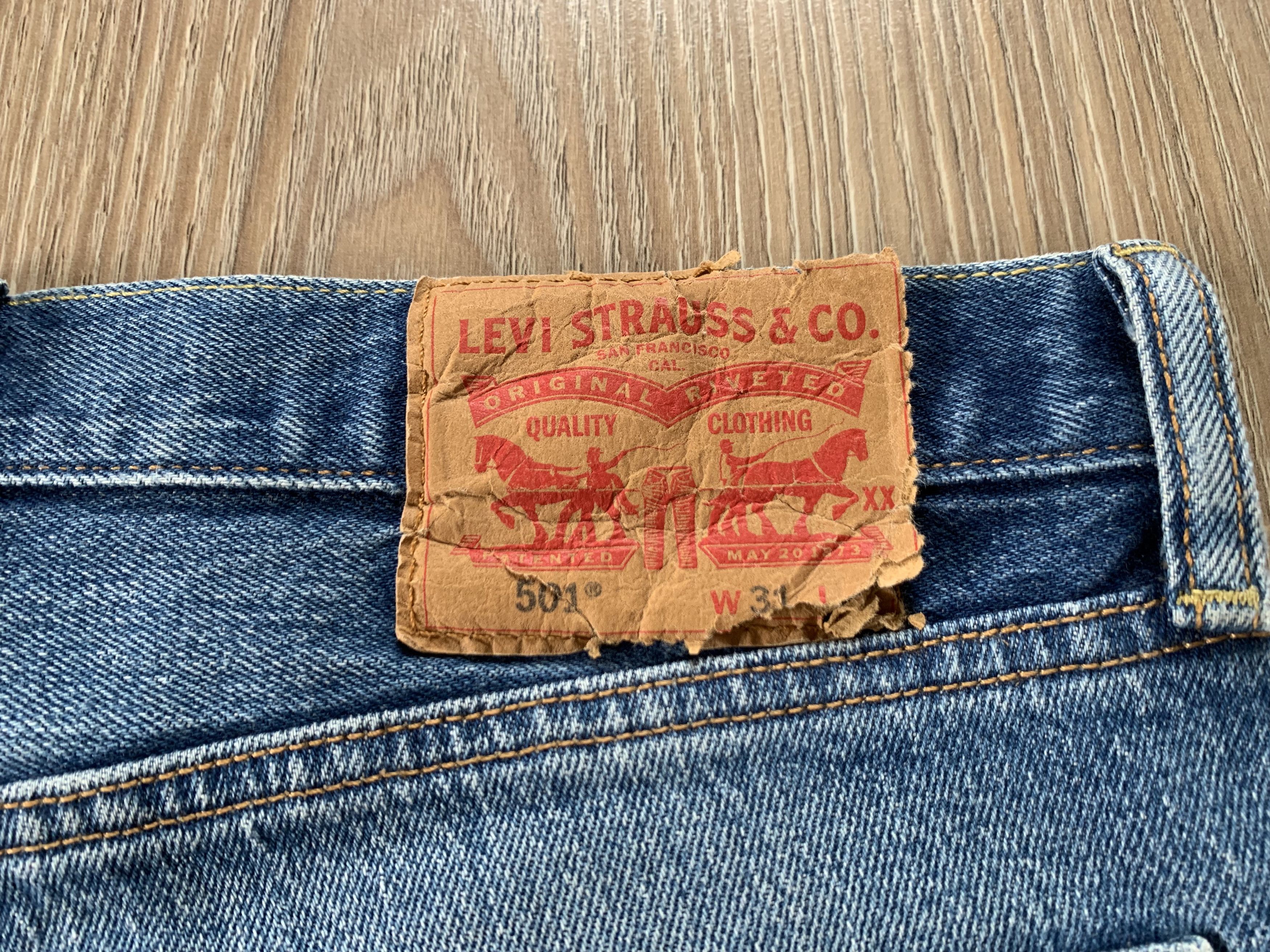 Denime Levis 501 Distressed Denim Shorts Size US 31 - 7 Thumbnail