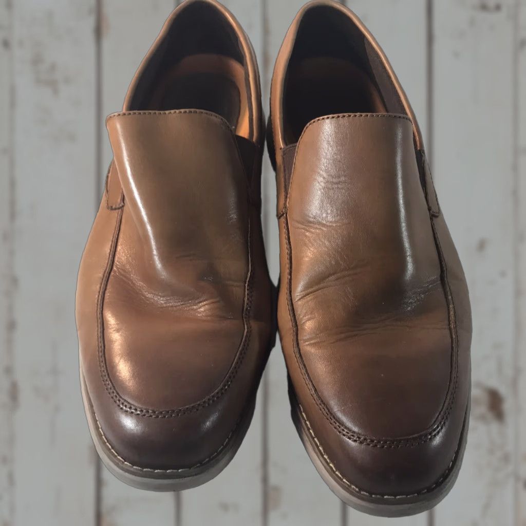 Rockport VINTAGE Rockport Leather Loafers Women's Light Brown Casual Flats Size 10 Size US 10 / IT 40 - 1 Thumbnail