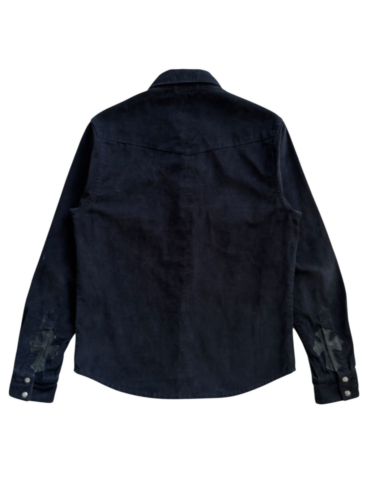 Chrome Hearts Chrome Hearts Cross Patched Corduroy Button Down Shirt Size US S / EU 44-46 / 1 - 2 Thumbnail