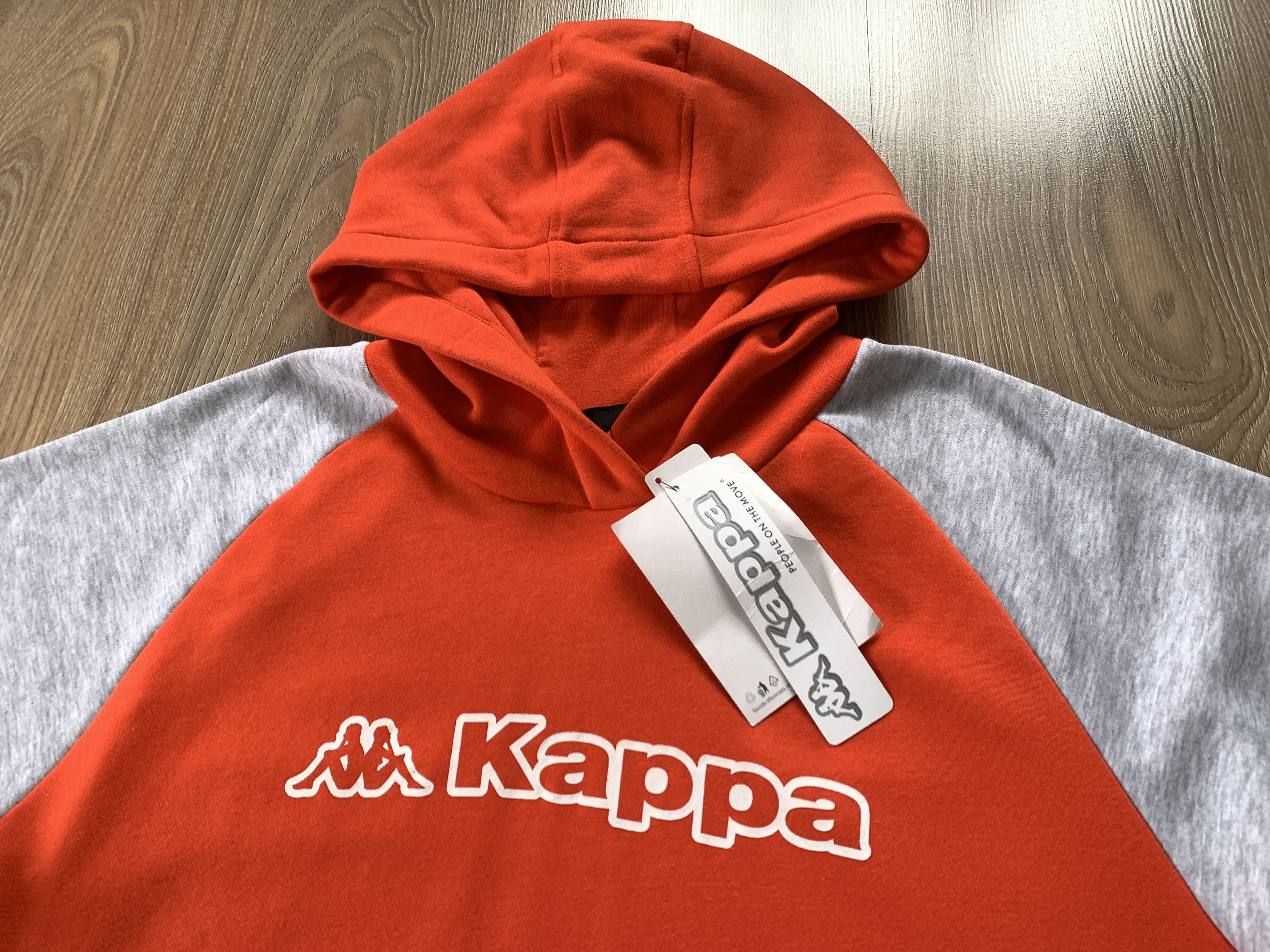 Kappa Kappa New Orange Cotton Hoodie Size US XL / EU 56 / 4 - 4 Thumbnail