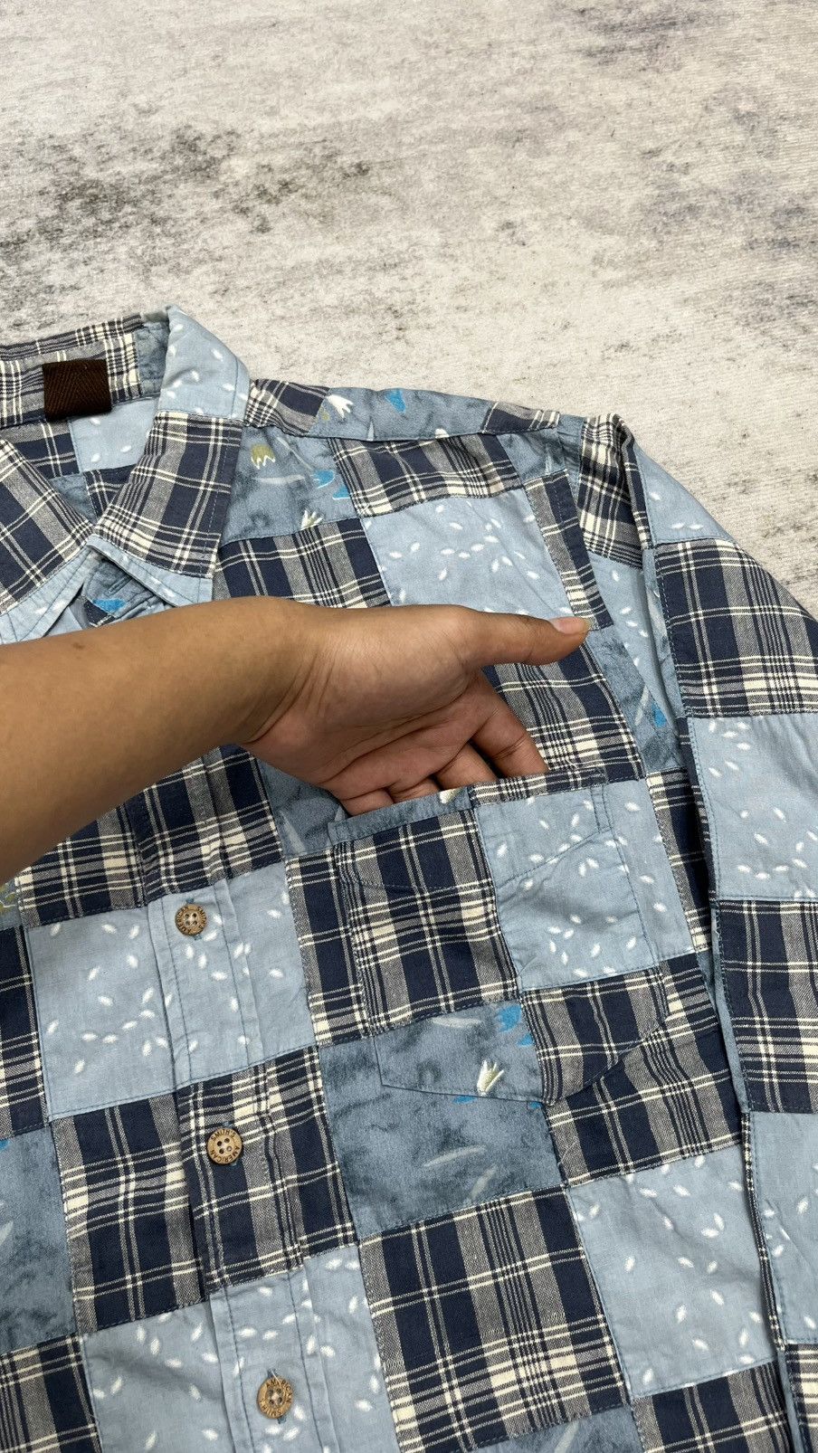 Japanese Brand × Vintage Smith's Patch Work shirt button up Size US L / EU 52-54 / 3 - 3 Thumbnail