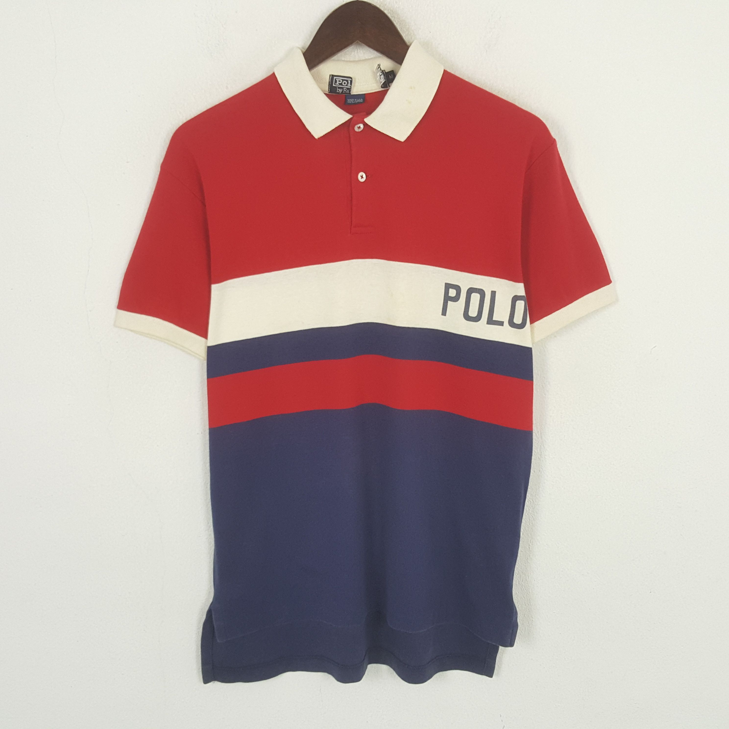 Polo Ralph Lauren Vintage Polo Ralph Lauren Polo Stadium Polos Shirt Size US L / EU 52-54 / 3 - 1 Thumbnail
