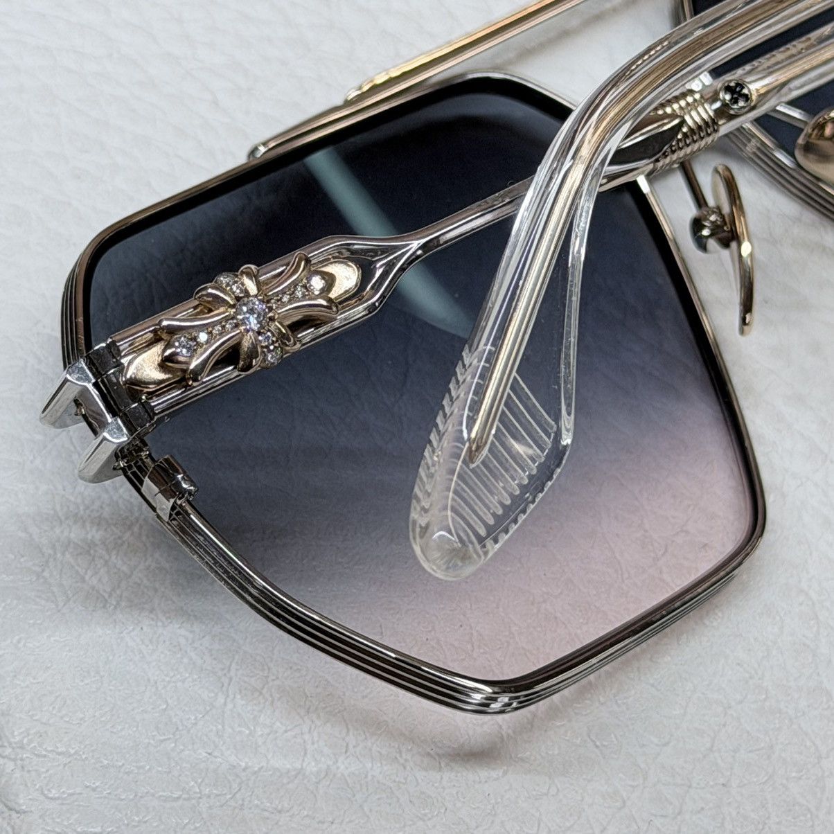 Chrome Hearts 💎JEWEL💎 Chrome Hearts Ripping 1/1 Sunglasses Size ONE SIZE - 20 Thumbnail