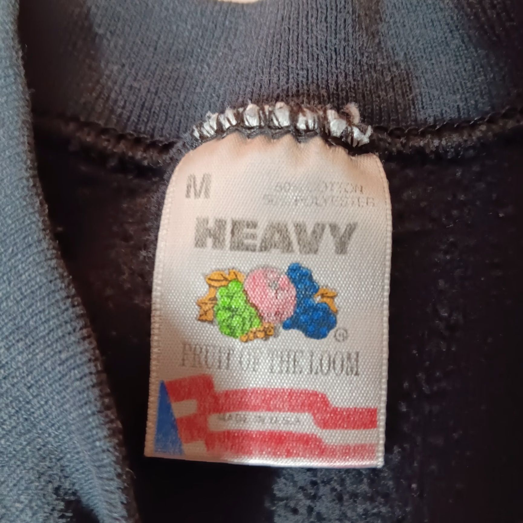 Fruit Of The Loom VINTAGE Fruit of the Loom Heavy Sweatshirt Mens Black Crew Neck M Bisons Virginia Chantilly Athletic Retro Size US M / EU 48-50 / 2 - 5 Thumbnail