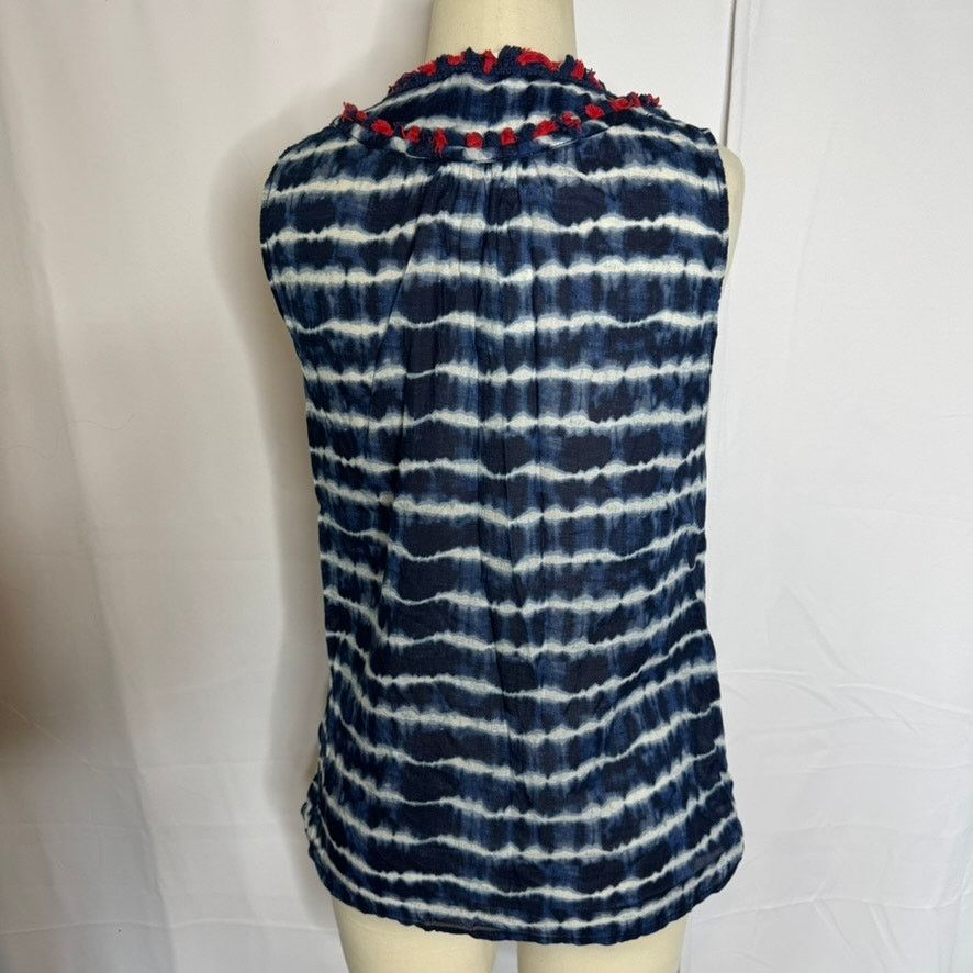 Tory Burch Tory Burch Tie Dye Tassel Tank Top Boho Festival Size 6 Size M / US 6-8 / IT 42-44 - 2 Thumbnail