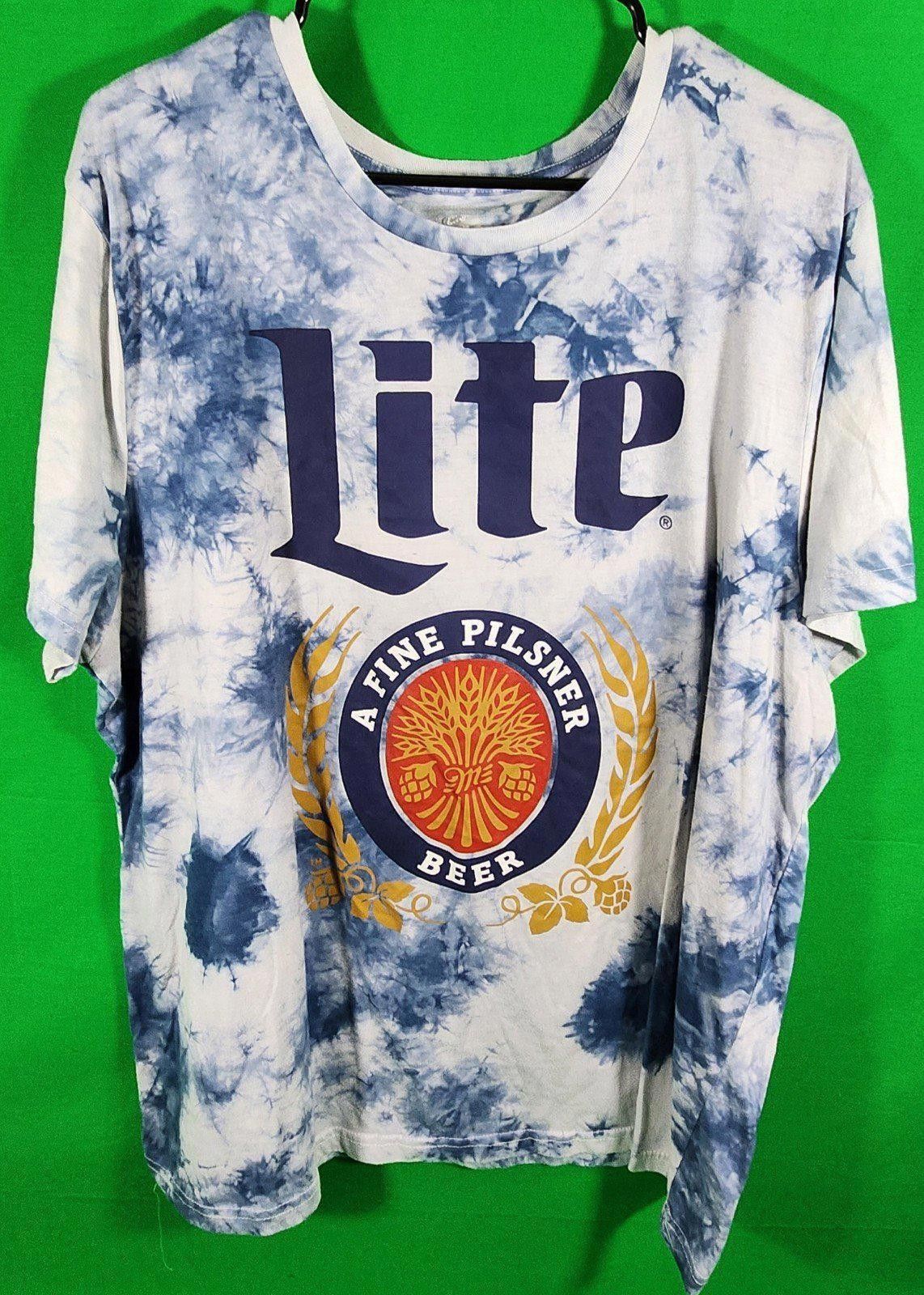 The Unbranded Brand Vintage Lite Beer Tie-Dye T-Shirt - Fun and Unique Design Size US XL / EU 56 / 4 - 1 Thumbnail