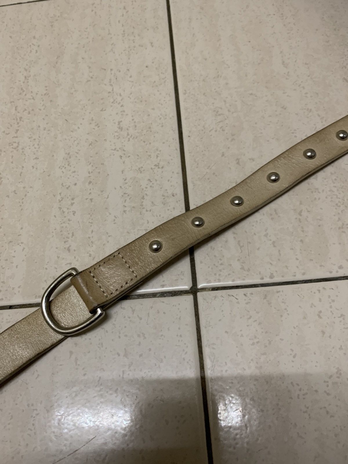 Maison MIHARA YASUHIRO Miharayamasuhiro good inspration leather belt with studs Size ONE SIZE - 5 Thumbnail