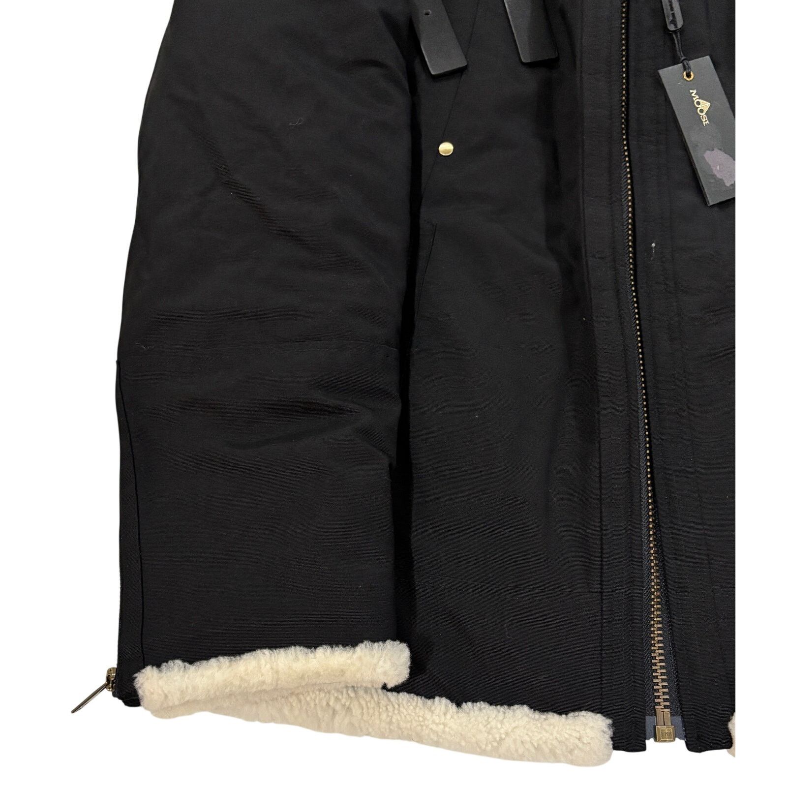 Moose Knuckles *R42 MOOSE KNUCKLES Shearling Trim Parka Moto Jacket Large Size US L / EU 52-54 / 3 - 9 Thumbnail