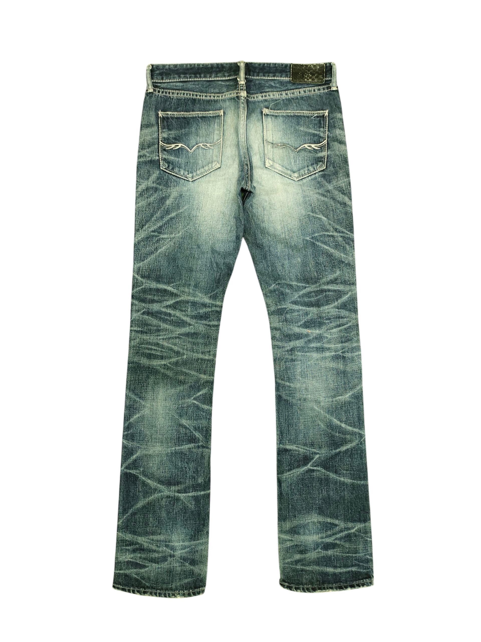 GOSTAR DE FUGA Vintage Fuga Japan Clawmark Distress Faded Denim Jeans Size US 30 / EU 46 - 8 Thumbnail