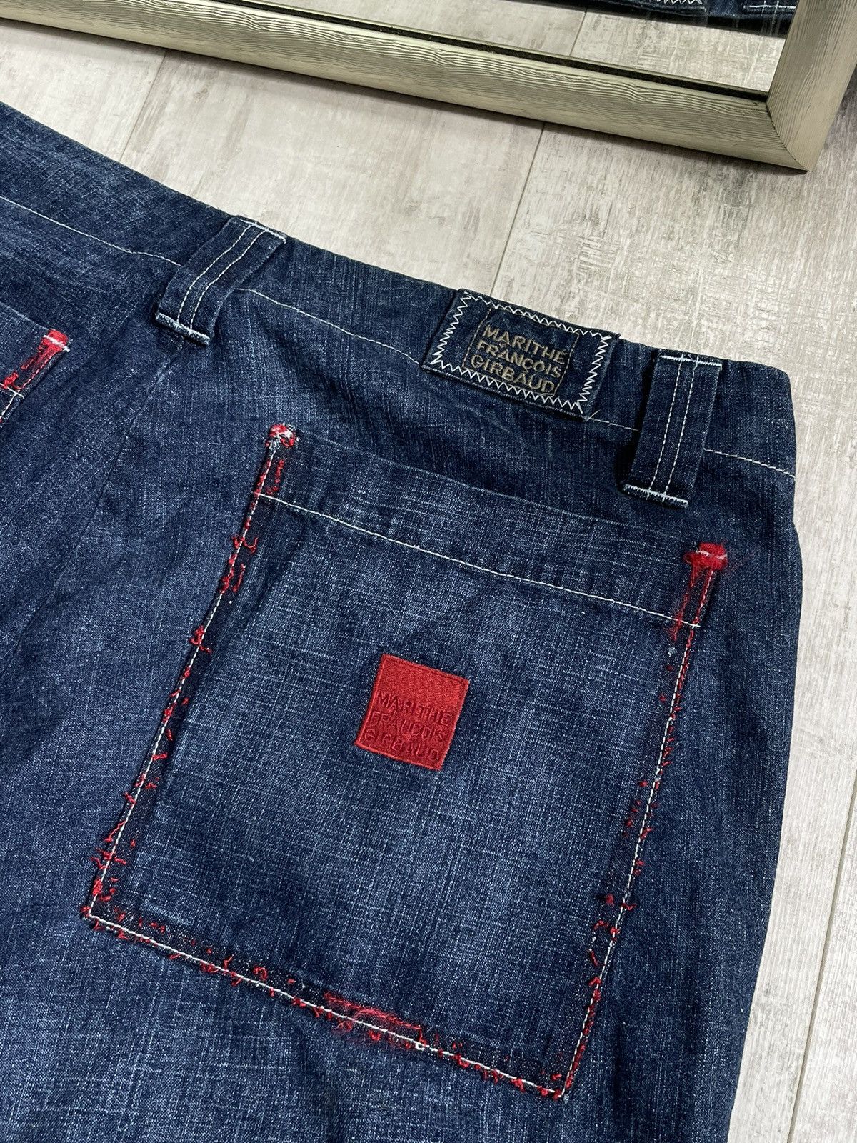 Marithe + Francois Girbaud Vintage Marithe + Francois Girbaud Shorts Denim Y2K RARE Size US 40 / EU 56 - 4 Thumbnail