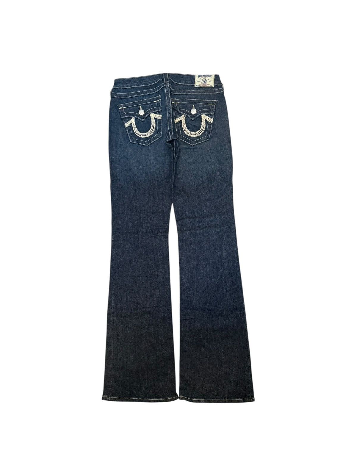 True Religion True Religion Hi-Rise Boot Washed Flared Bootcut Denim Jeans Size 29" - 1 Thumbnail