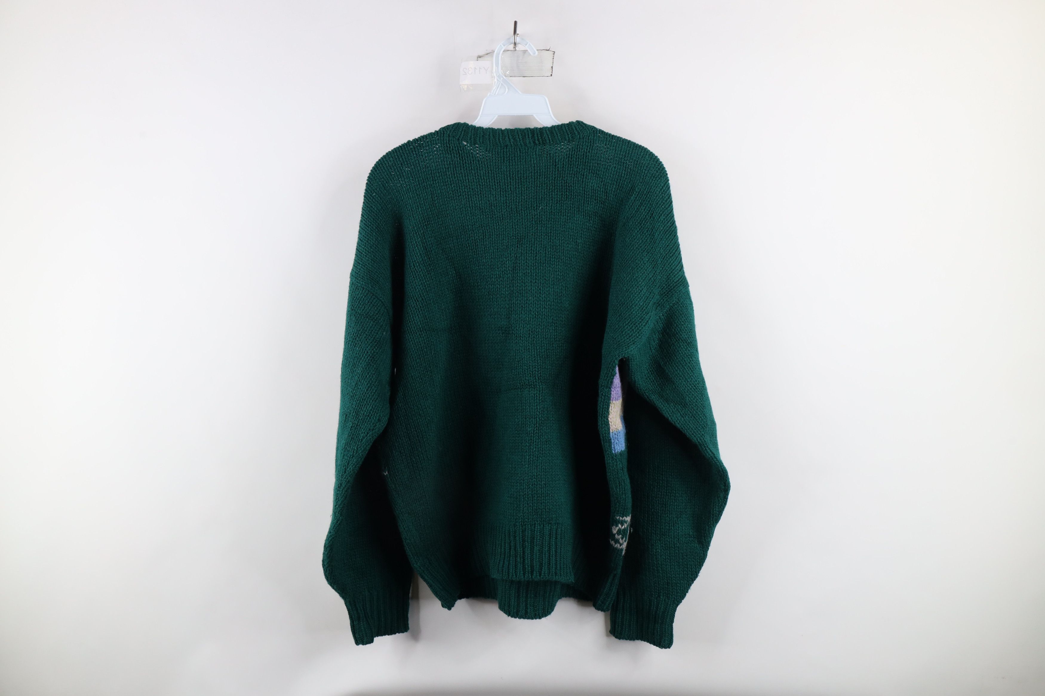 Vintage Vintage 70s Streetwear Knit Country Farmhouse Sheep Sweater Size XL / US 12-14 / IT 48-50 - 9 Thumbnail