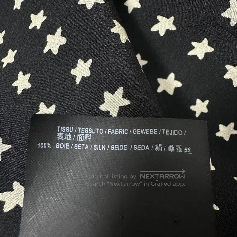 Saint Laurent Paris Saint Laurent Paris Black Five-Pointed Star Printed Silk S Size XS / US 0-2 / IT 36-38 - 5 Thumbnail