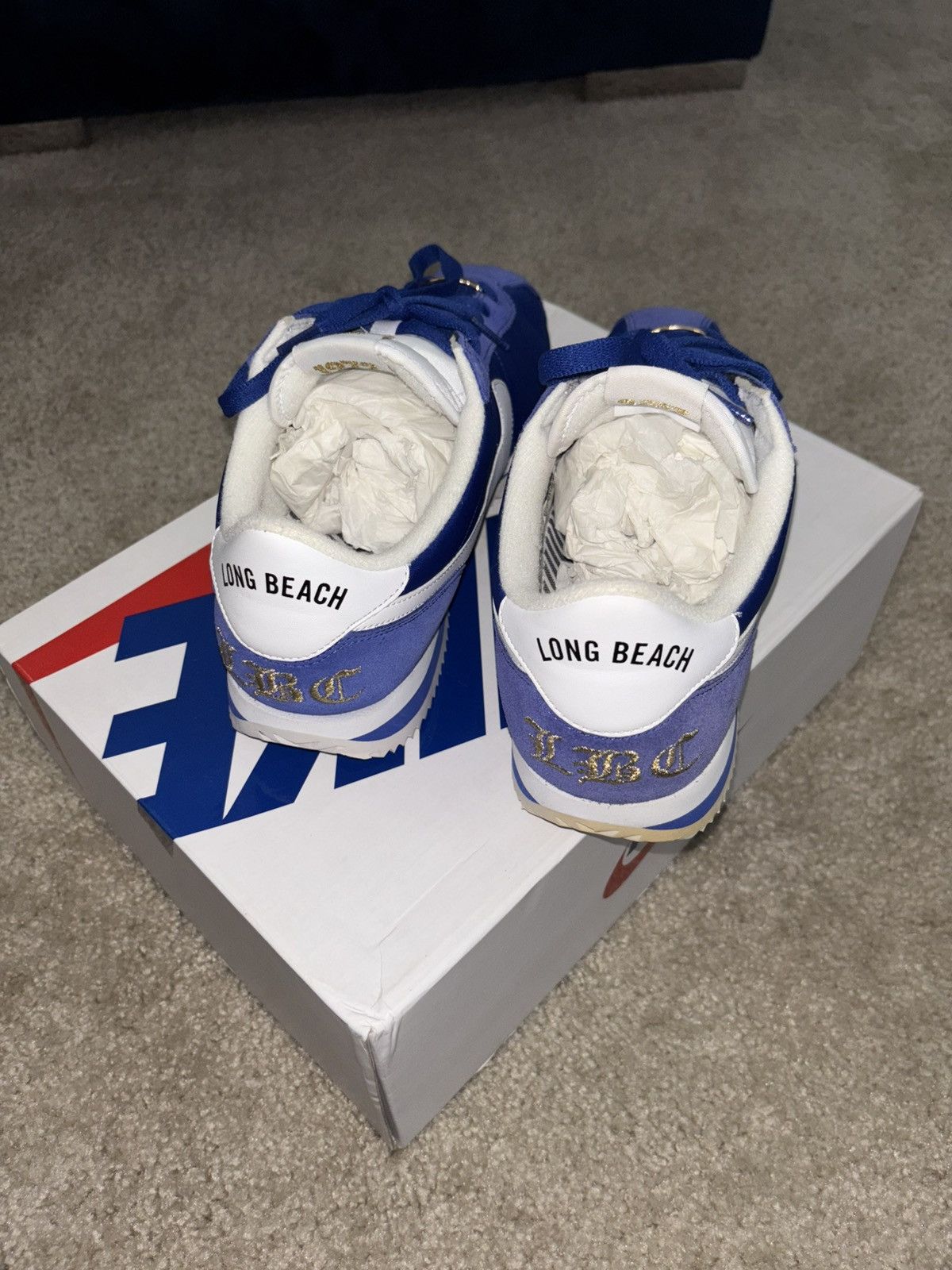 Nike lbc ( long beach city ) blue nike cortez Size US 9 / EU 42 - 2 Thumbnail